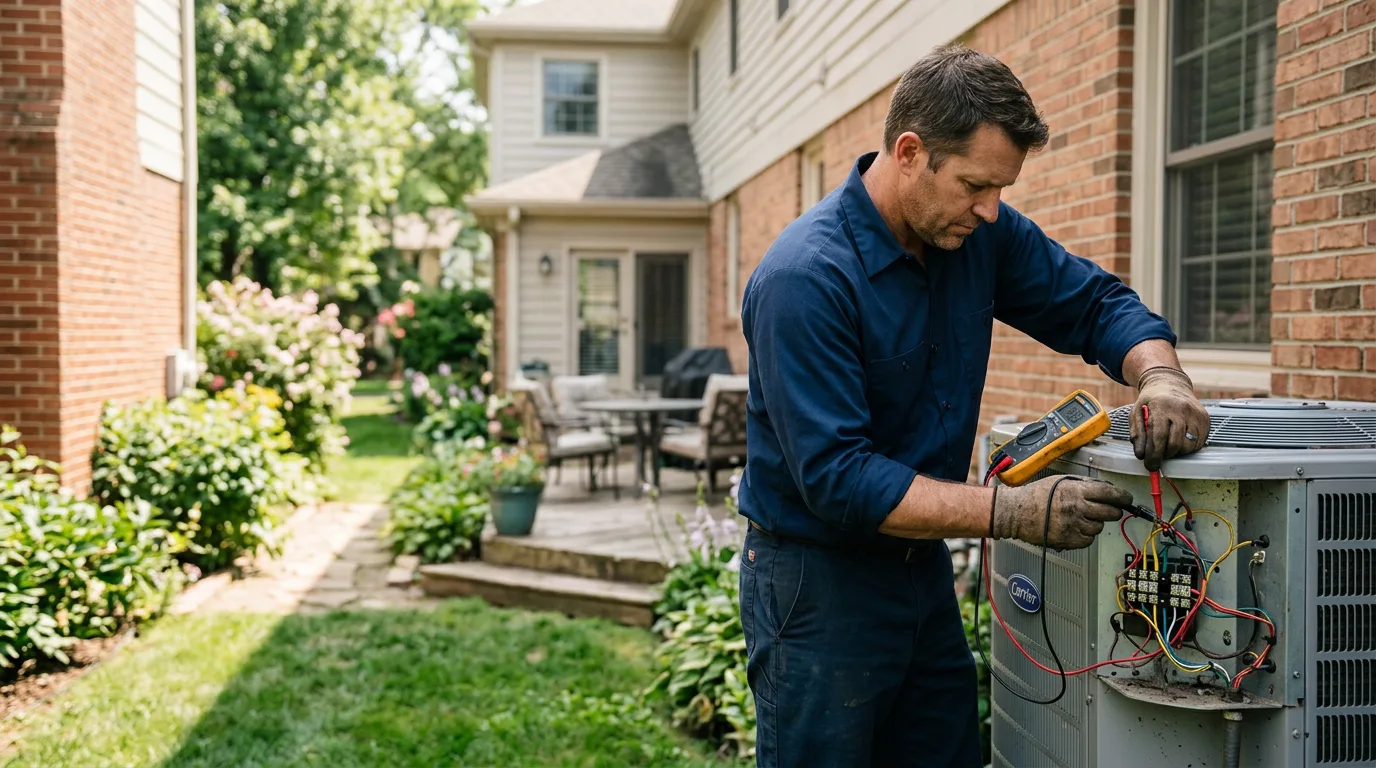 HVAC technician working near Fort Ripley, MN